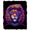 Löwe mit Brille