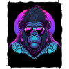 Gorilla mit Sonnenbrille