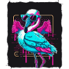 Flamingo mit Sonnenbrille