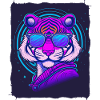 Tiger trägt Sonnenbrille