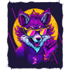 Wolf mit Sonnenbrille