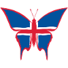 Drapeau de l’Islande papillon