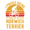 Cycling and Norwich Terrier