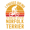 Cycling and Norfolk Terrier