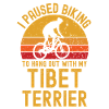 Cycling and Tibetan Terrier