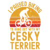 Cycling and Cesky Terriers