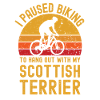 Cycling and Scottish Terrier