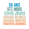 56 Ans Anniversaire - cadeau d'anniversaire