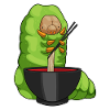 Caterpillar Cook Ramen Cooking