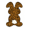 Tiger Pattern Rabbit Bleached Easter