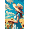 Tournesol fille été