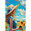 Tournesol fille été