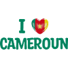T-shirt I love Cameroun