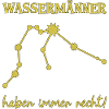 Wassermann Wassermänner Sternzeichen Geschenk
