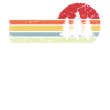 Sonne und Retro Lines - Bäume -