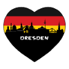 Flaggen-Skyline-Reise-Andenken Dresdens Deutschland