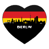 Flaggen-Skyline-Reise-Andenken Berlin-Deutschland