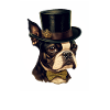 Dog Boston Terrier dog motif