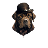 Dog Mastiff dog motif