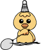 Badminton "Badminton duck loves badminton"
