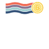 Bitcoin Mit Regenbogenfarbe