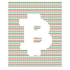 Green and Red Bitcoin