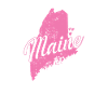 Maine Map Outline USA America