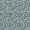 Motif léopard Wildcats turquoise