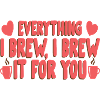 Coffee lover-inspired message
