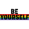 LGBT Rainbow shirt Be yourself