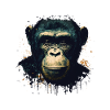 Chimpanzee Monkey Portrait
