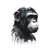 Chimpanzee Monkey Portrait