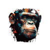 Chimpanzee Monkey Portrait