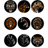 Animals inside circles