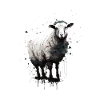 Sheep stencil Art.-nr