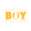 Lettrage BOY décoré