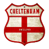 Drapeau Cheltenham Angleterre Design d'armoiries