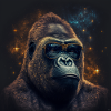 Stardust Gorilla - AI Generated Art - AI Art