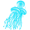 Blue jellyfish