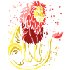 Long-tailed tribal lion