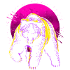 Retro brown bear
