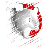 Red circle panda