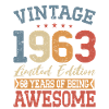 60th birthday born 1963 vintage 1963