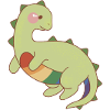 süßer Dino mit Pride-Bauch