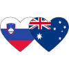 Slovenia Australia Flag Heart