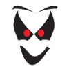 White Halloween Ghost Face