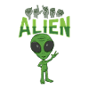 ILY Alien ASL Gebärdensprache