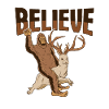 Cryptozoology Kryptoid Design Bigfoot rides