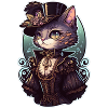 Victorian Steampunk Cat
