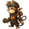 Steampunk mechanic monkey